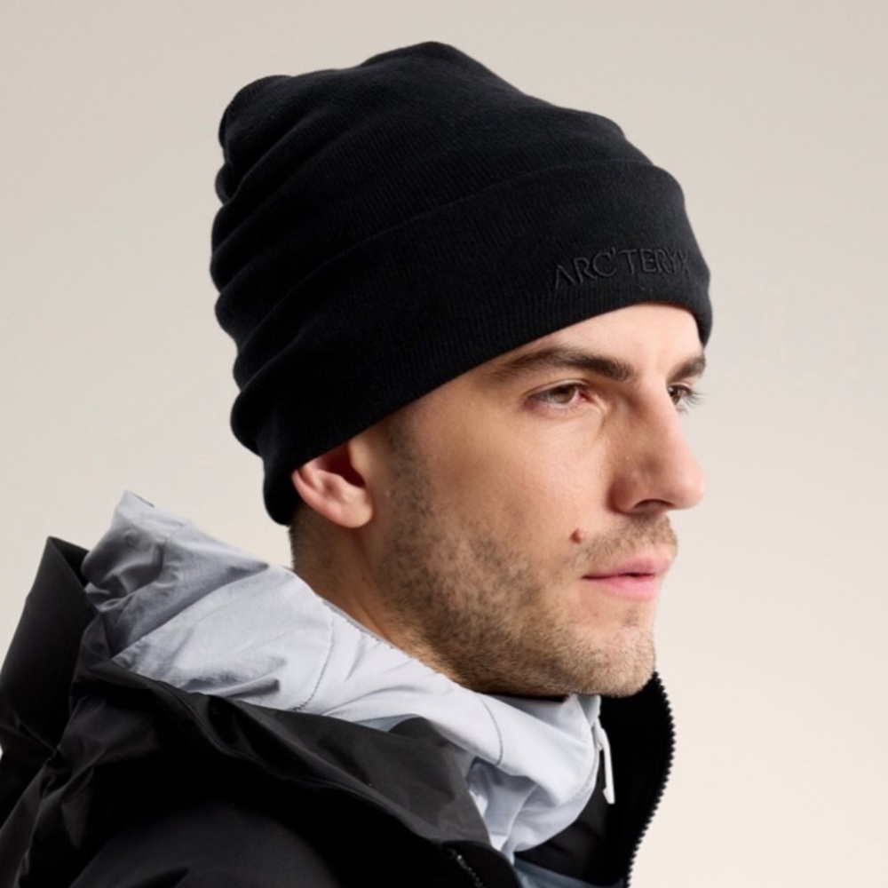 NWOT Arc’teryx Word Toque Black Beanie OS